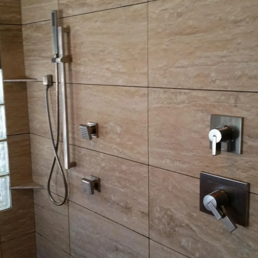Shower fixture installation for Water Heater Replacement in Peabody